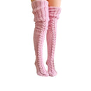 Over-the-knee knitted socks