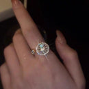 Kristallen Draaiende Mode Ring