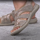 Ronde open teen sandalen