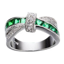 Criss Cross Kristal Ring