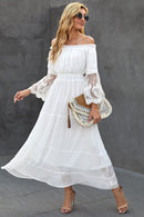 Boho lace maxi dress