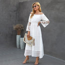 Boho lace maxi dress