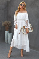 Boho lace maxi dress
