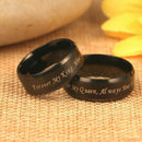 Zwarte Promise Ring