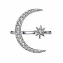 Halve maan ster ring