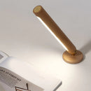 LED 360° rotatable wooden wall lamp