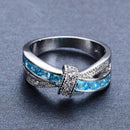 Criss Cross Kristal Ring
