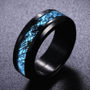 Luminous Celtic Dragon Ring