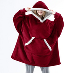 Furry Hoodie Blanket 