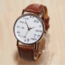 Wiskundige Quartz Horloge
