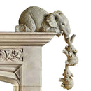Mother and baby elephant figurine 