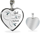God Has You In His Arms Hummingbird Necklace