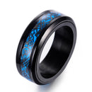Luminous Celtic Dragon Ring
