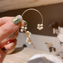 Flower Art Clip Earrings