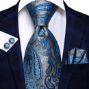 Blue tie for men
