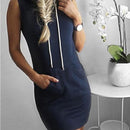 Casual Mouwloze Mini-jurk