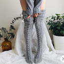 Over-the-knee knitted socks