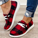 Women's Canvas Lace-Up Loafers