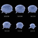 Silicone Stretch Deksels (6 stuks)