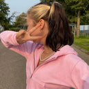 Extra Slim Crimped Zip-Up Hoodie