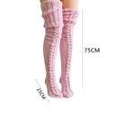 Over-the-knee knitted socks