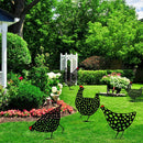 Chicken Set - 4-Piece Decoration Set for Indoor &amp; Outdoor Use!