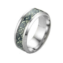 Luminous Celtic Dragon Ring