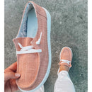 Women's Canvas Lace-Up Loafers