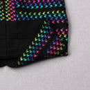 Vrouwen Multi Color Feestjurk
