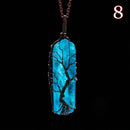 Levensboom Kristallen Hanger Ketting