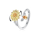Zonnebloem Angst Ring
