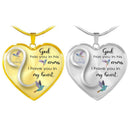 God Has You In His Arms Hummingbird Necklace