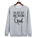 Jeg Stoler Bare På Gud - Sweatshirt