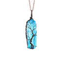 Levensboom Kristallen Hanger Ketting