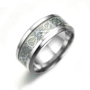 Luminous Celtic Dragon Ring