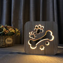 Design wooden table lamp.
