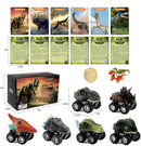 Pull Back Dinosaur Mini Car (6pcs)