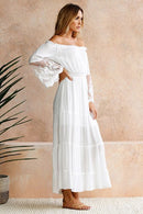 Boho lace maxi dress