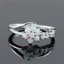 Flower Opal Crystal Ring