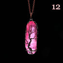 Levensboom Kristallen Hanger Ketting