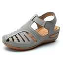 Retro Ortopædiske Sandaler i Læder