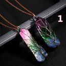 Levensboom Kristallen Hanger Ketting