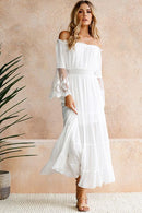 Boho lace maxi dress