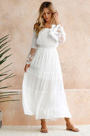 Boho lace maxi dress