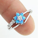 Flower Opal Crystal Ring