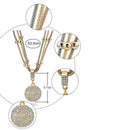 Gold Bullet Rock Crystal Necklace