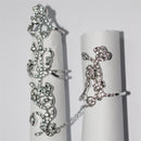 Meerdere Vinger Stack Knokkel Band Crystal Ring