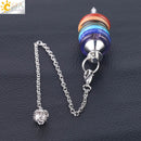 Seven Chakras Pendulum Necklace - The Spiritual Life Guide