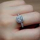 Midi Vierkante Belofte Ring