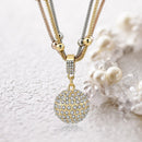 Gold Bullet Rock Crystal Necklace